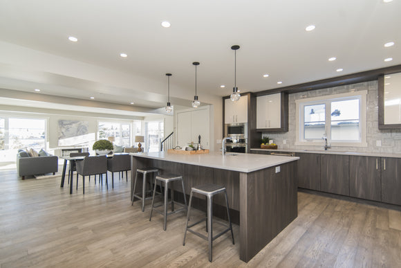 Modern Kitchen Design with Downlight LED Fixtures