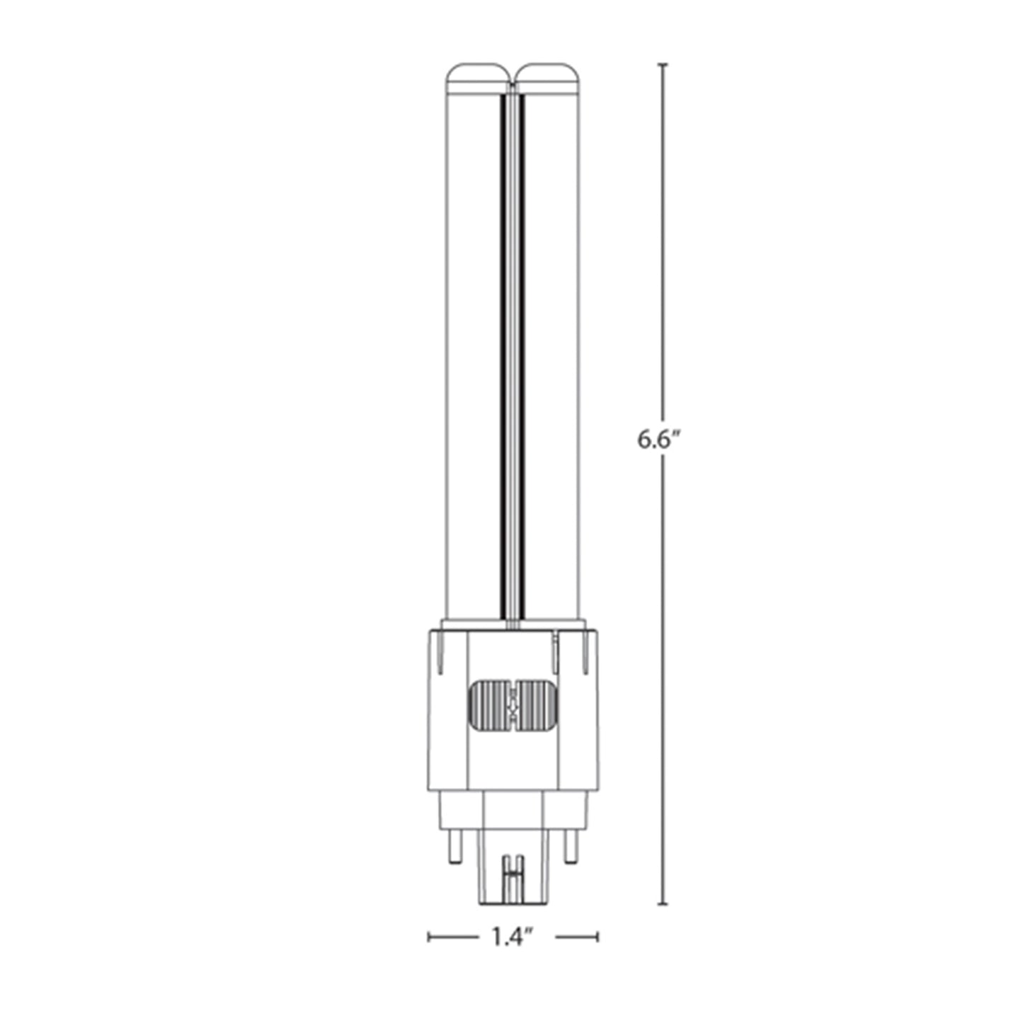 Light Efficient Design (LED-7320-FC1-G4) ~ 10w, 3-CCT Select, LED, G24q base, 4-Pin, Type A/B PL Lamp