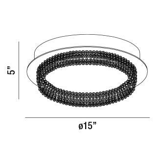 Eurofase ~ Sassi ~ 15in LED Flush Mount