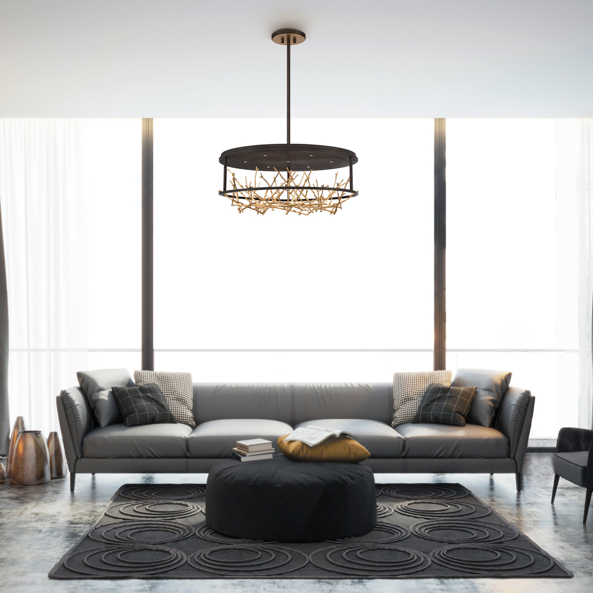 Eurofase ~ Aerie ~ 31in LED Grand Chandelier, 7 Lights