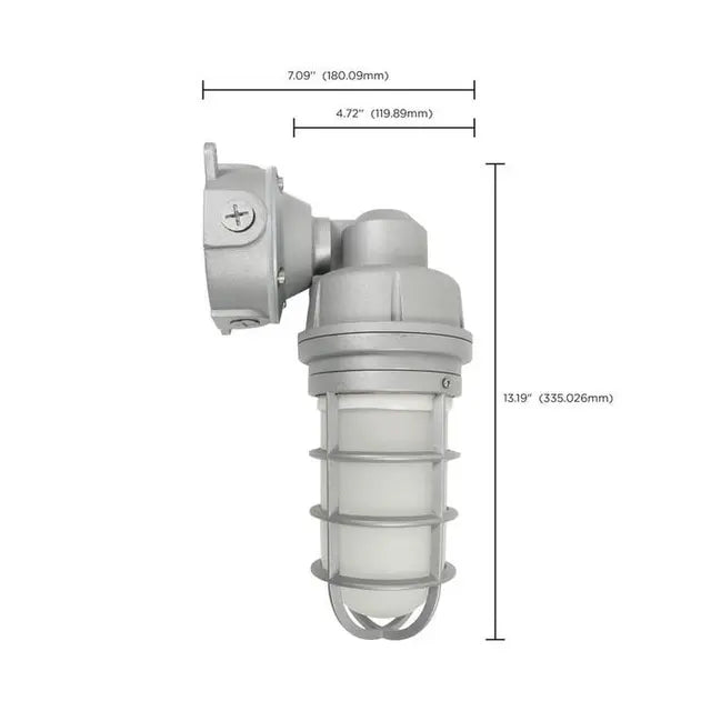 Satco (65-551) - 20watt, RGB Selectable, LED, Gray Finish ~ Vapor Tight Fixture