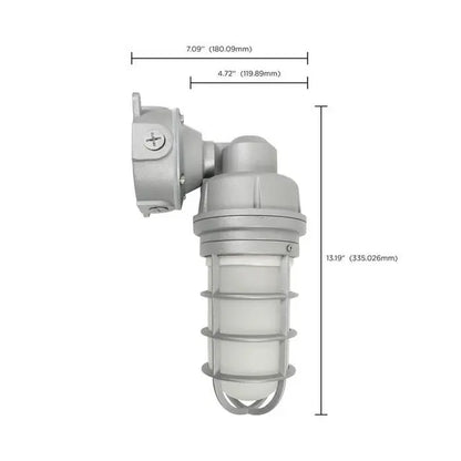 Satco (65-551) - 20watt, RGB Selectable, LED, Gray Finish ~ Vapor Tight Fixture