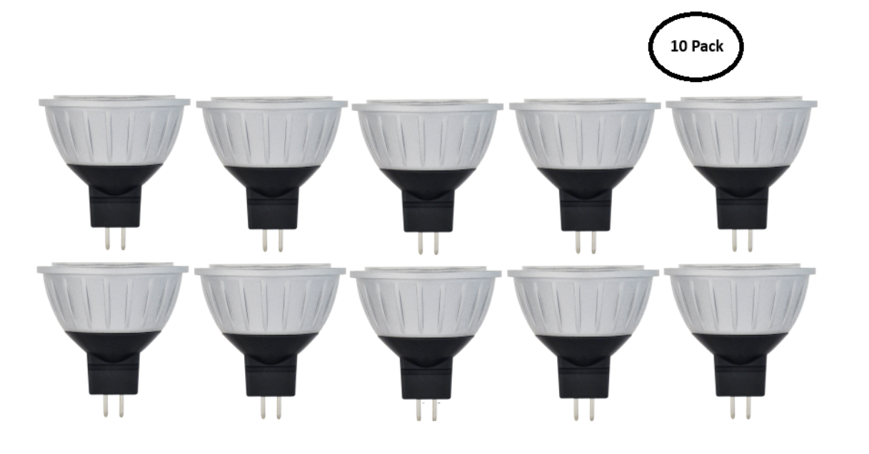 (10 pack) Halco 81060  ~LED MR16 Flood 4W 2700K Dimmable GU5.3