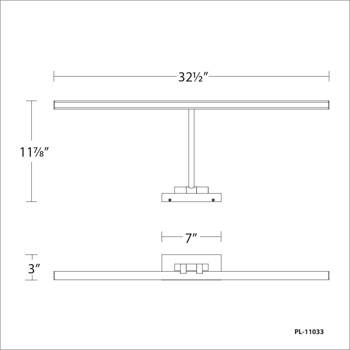 WAC Lighting ~ Reed ~ 33 inch, 28 watt, Black ~ Picture Light