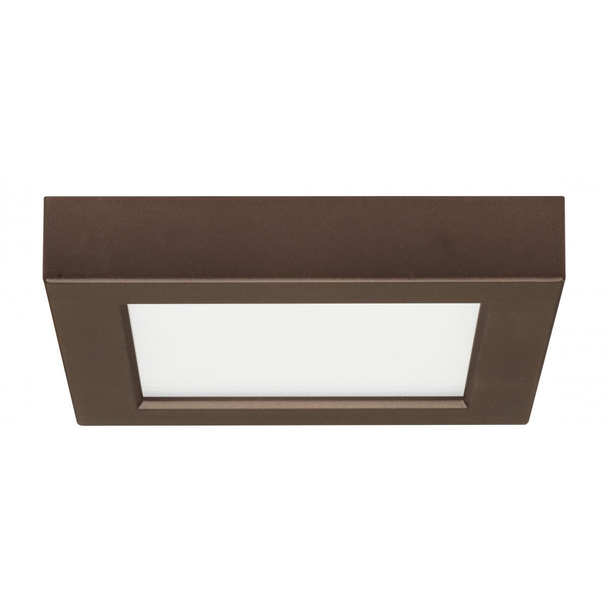 (12 pack) Satco S21504 ~5.5in Square Flush Mount with Bronze Finish