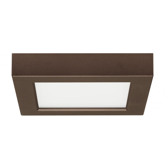 (12 pack) Satco S21504 ~5.5in Square Flush Mount with Bronze Finish