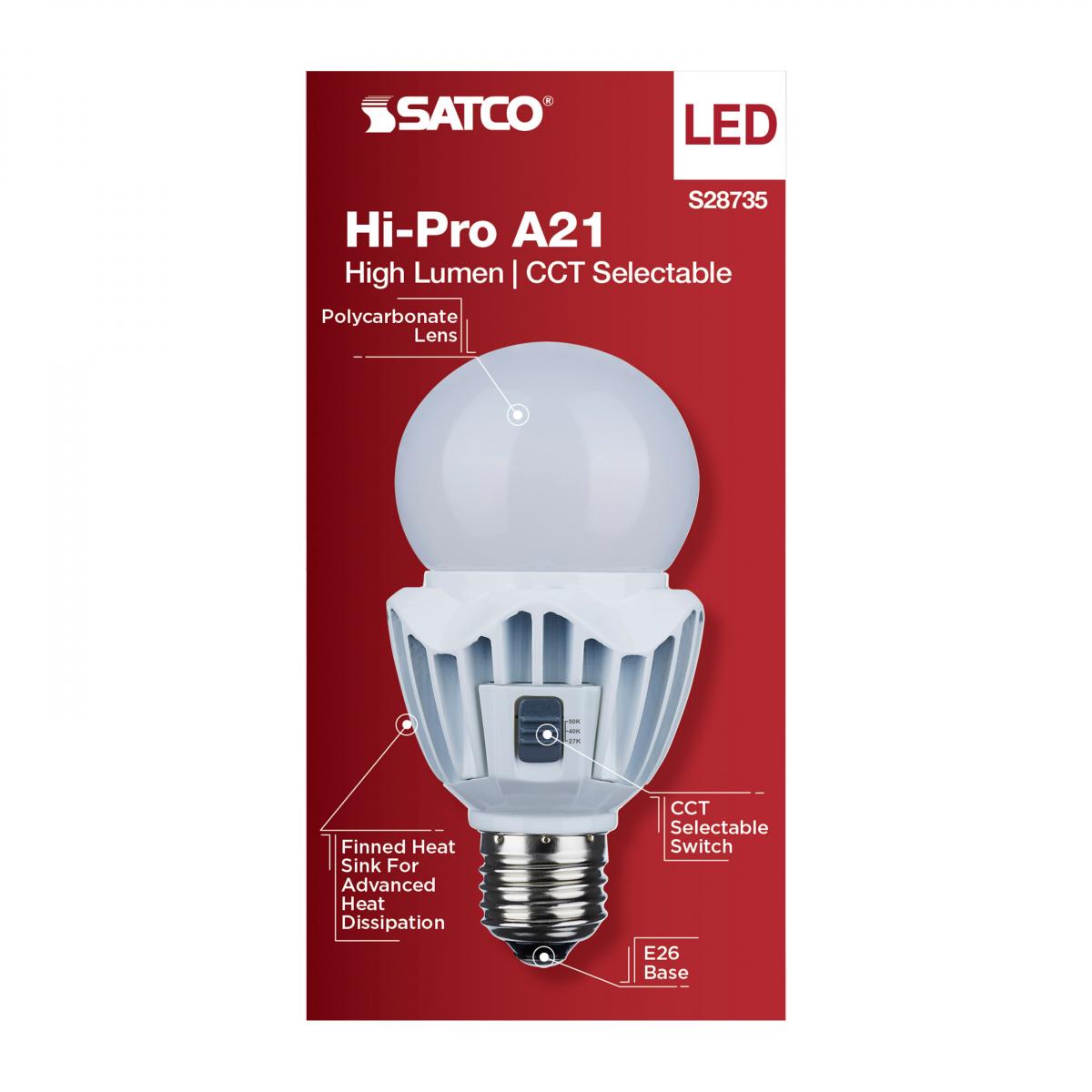 Satco ~ (S28735) 15WA21/LED/3CCT/120-277V