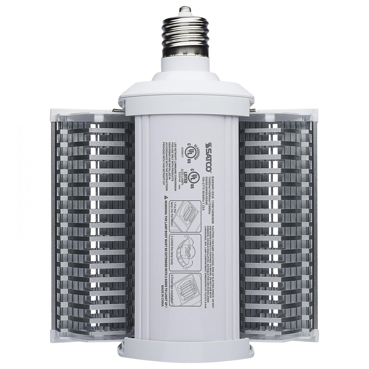 Satco ~ (S28938R1) 3-WattSelect, 110w Max, 3-CCT, EX39 base, LED, Type B, Shoe Box Lamp, HID Replacement