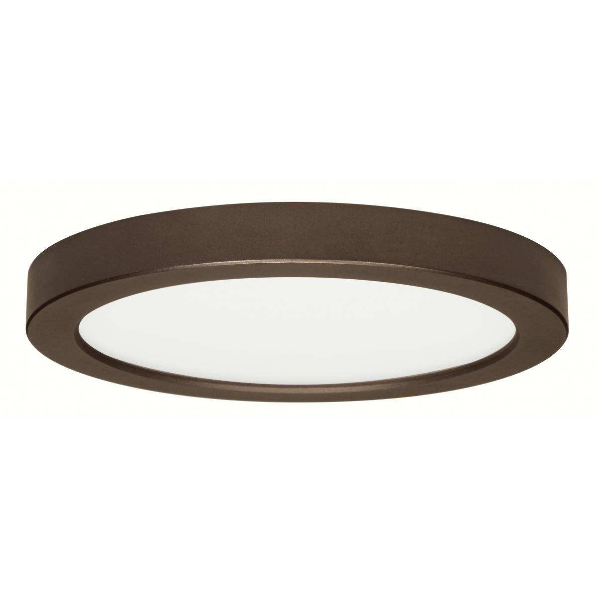 Satco S29338 ~9in Round Flush Mount with Bronze Finish