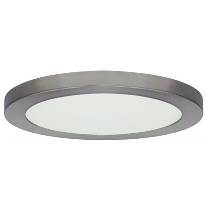 Satco S29651 25W/LED/13"FLUSH/30K/RD/BN  -Blink -25W -13" -Surface Mount -LED -3000K -Round -Brushed Nickel