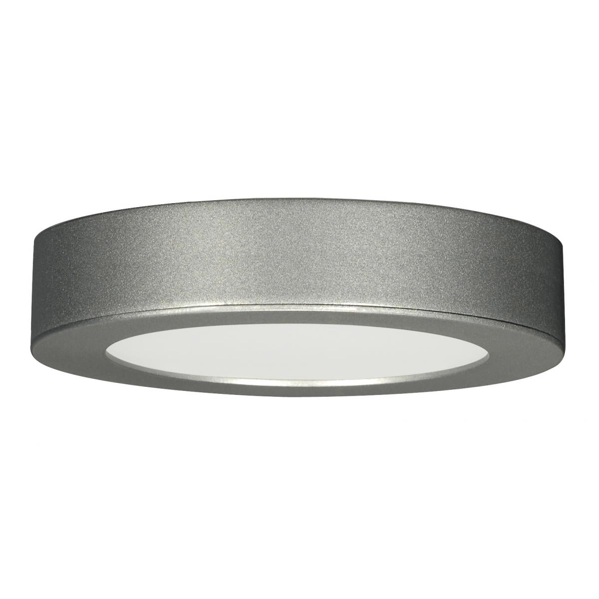 Satco S9194 ~7in Round Flush Mount with Satin Nickel Finish