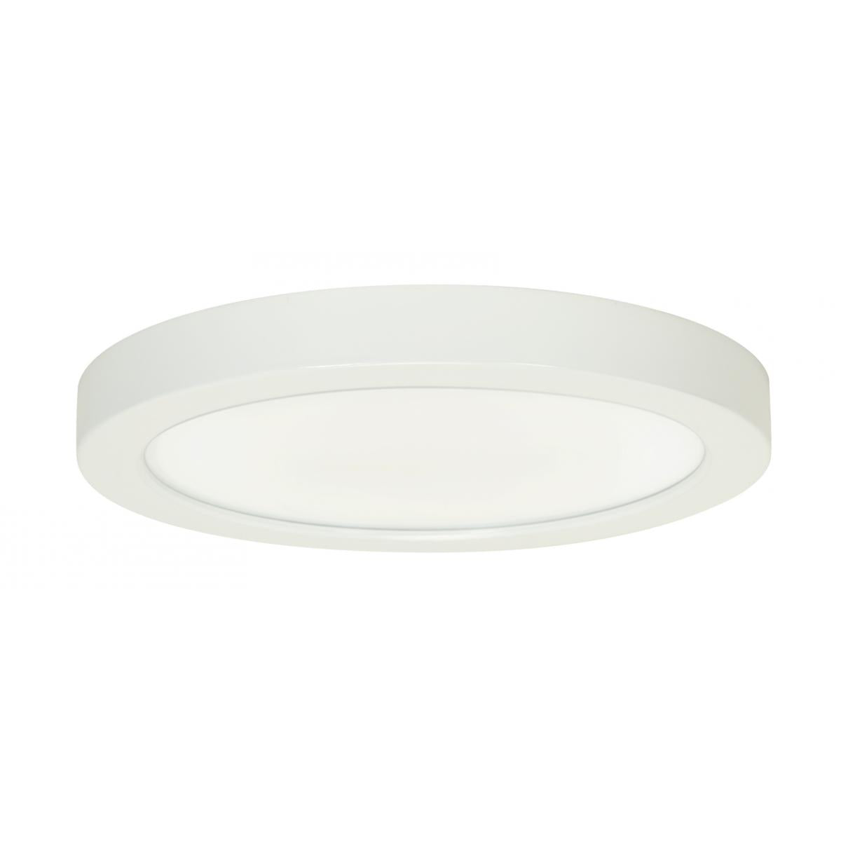 (6 pack) Satco S9686 18.5W/LED/9"FLUSH/3K/RD/0-10V  18.5 watt -9" -Flush -LED -3000K -Round -White