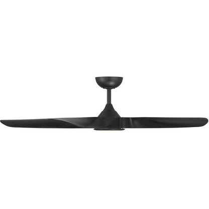 WAC (F-105L) - SWIRL 5 - 56 inch, 4-CCT, LED light, Matte Black, 6 Speeds-Silent DC motor ~ Ceiling Fan